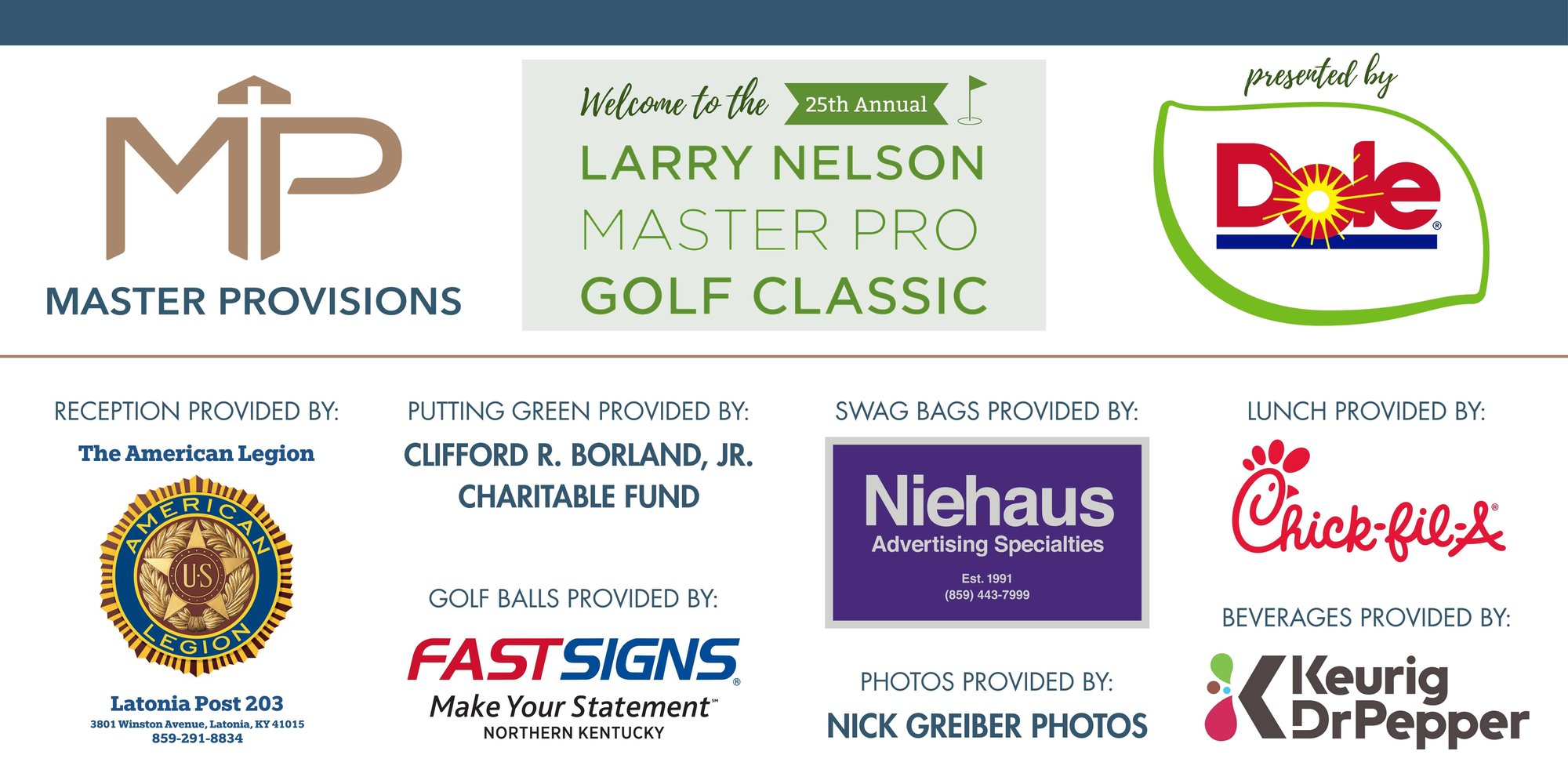 Master Provisions Golf Sponsors 2026