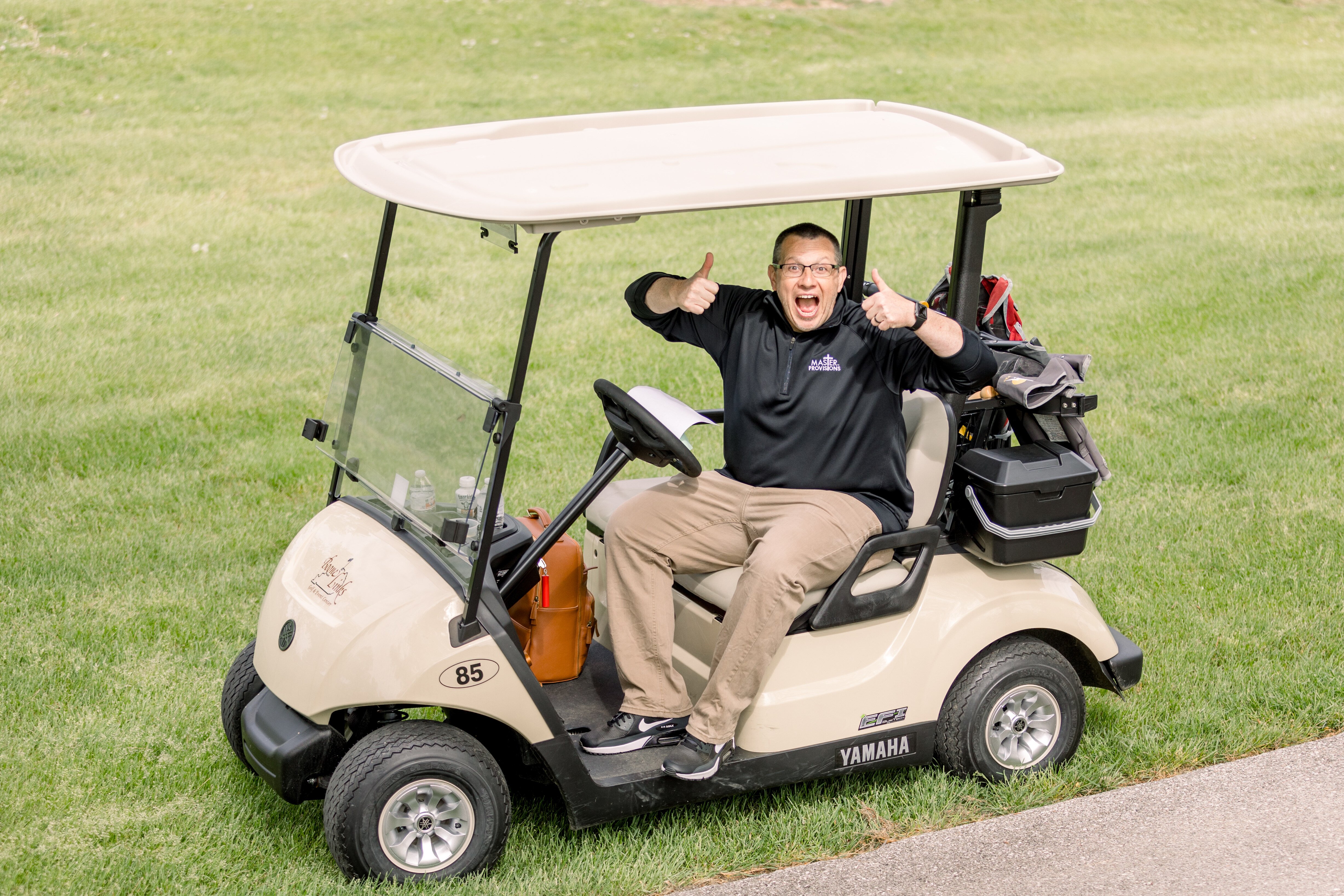 Shane Armstrong Master Provisions Golf Cart
