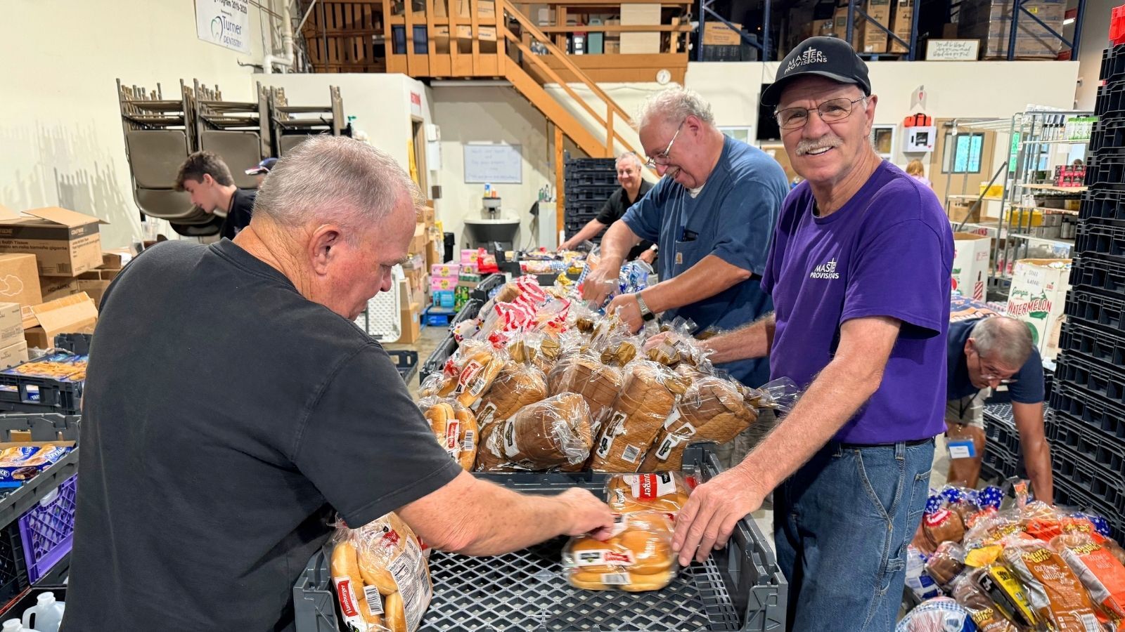 Daily Master Provisions Volunteers Sort Bread