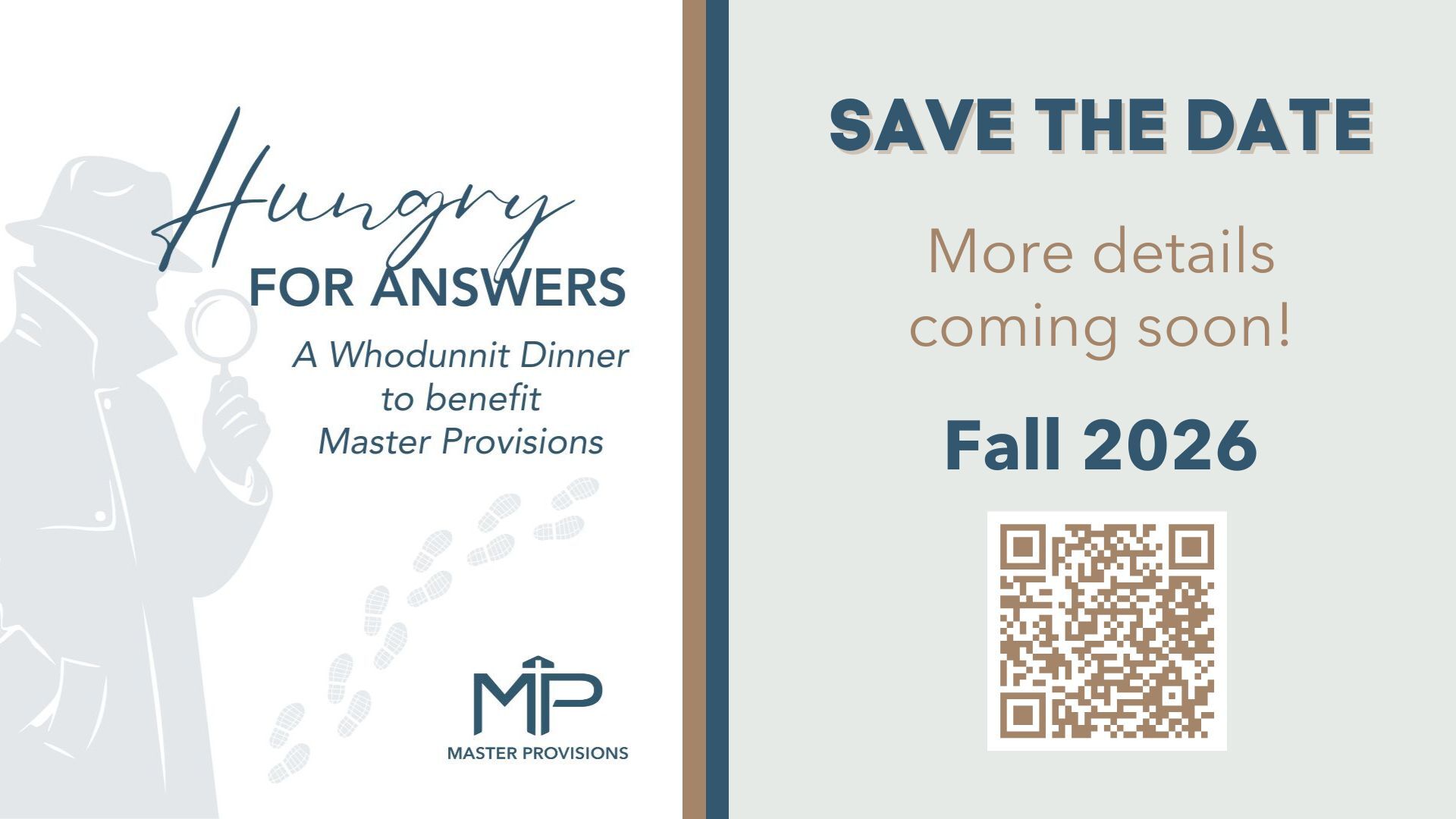 Master Provisions Mystery Dinner Save the Date