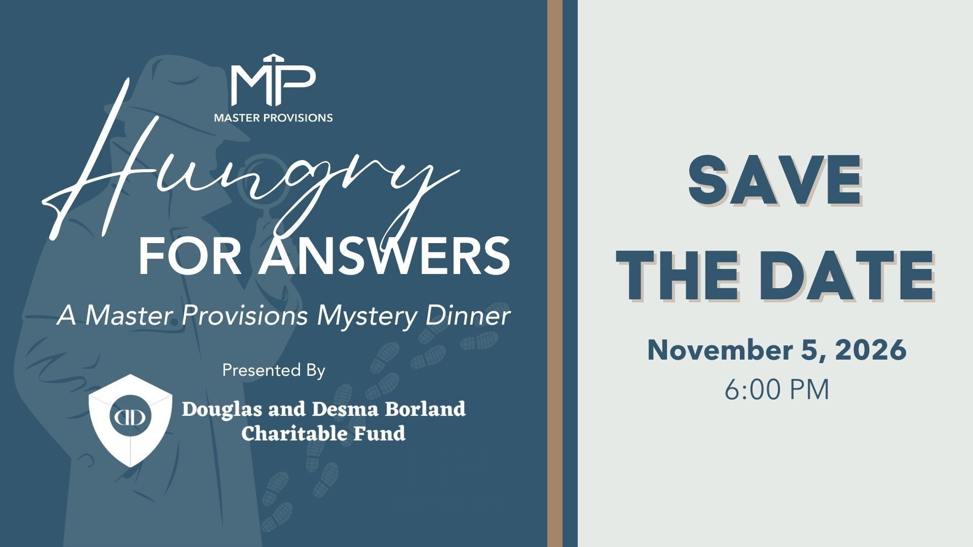Master Provisions Mystery Dinner